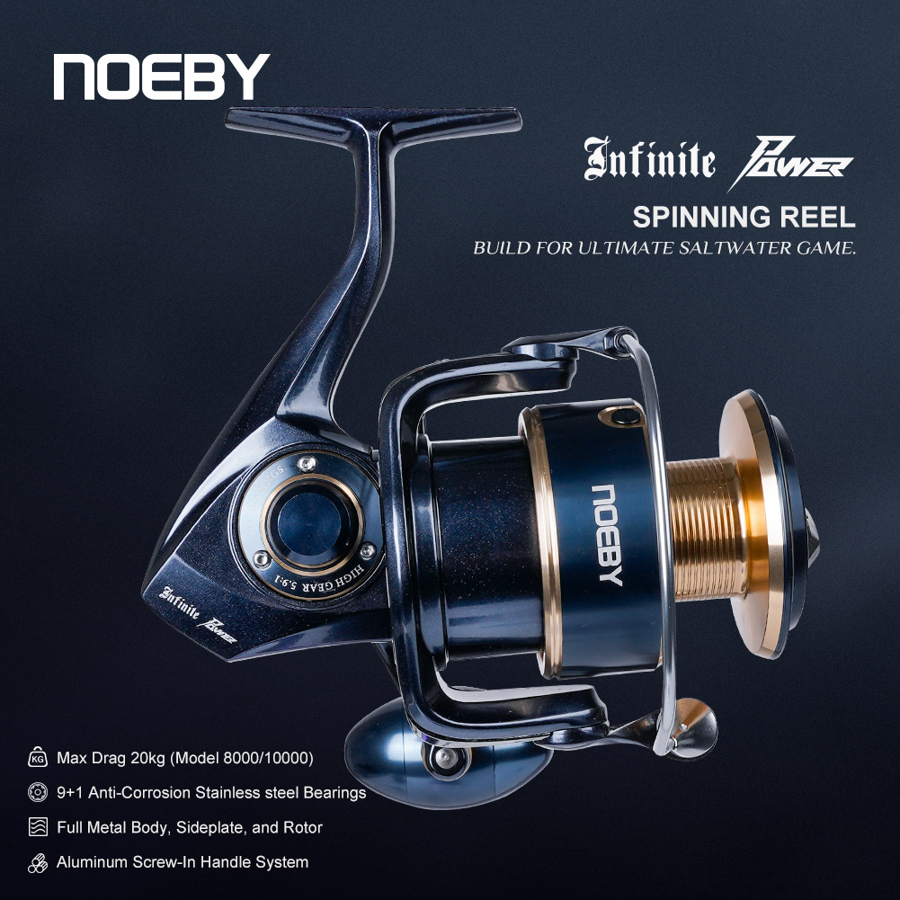 Noeby Infinite Power Spinning  - Daiwa Reel Fuego 评论和价格