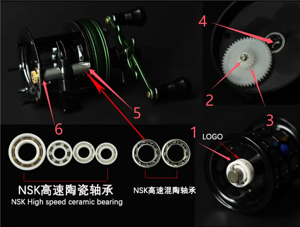 aioushi- Special NSK ceramic b - Reel Handle 评论和价格